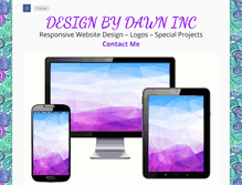 Tablet Screenshot of designbydawninc.com